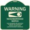 Signmission Designer Series-Warning-Our Neighbors Are Watching Green, 18" x 18", G-1818-9867 A-DES-G-1818-9867 - alternate 1
